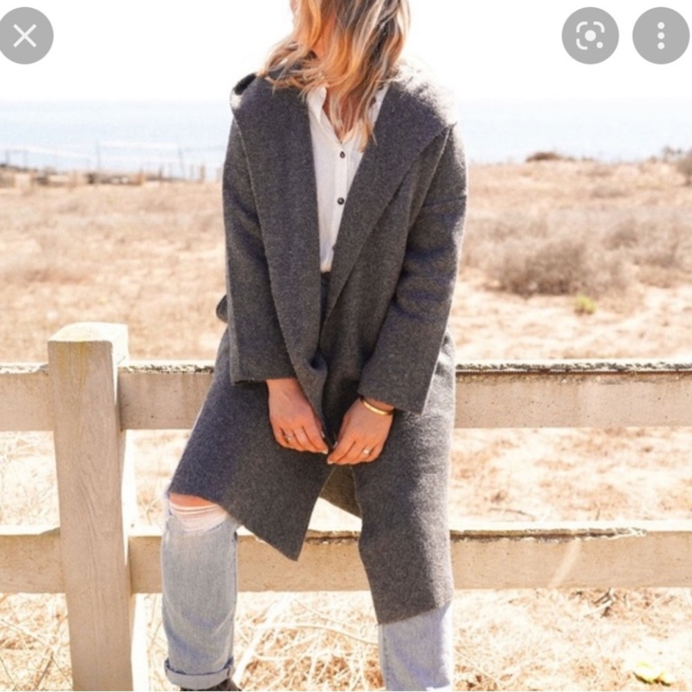 CJLA Jaxon duster hooded cardigan size L